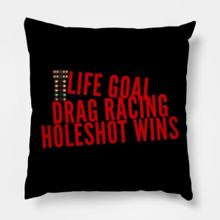 Life Goal Drag Racing Holeshot Wins Christmas Tree Pillow