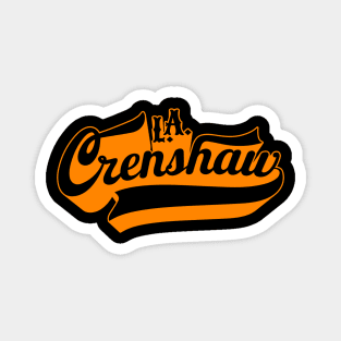 Los Angeles Crenshaw lettering - Crenshaw LA - L.A. Crenshaw Logo Magnet