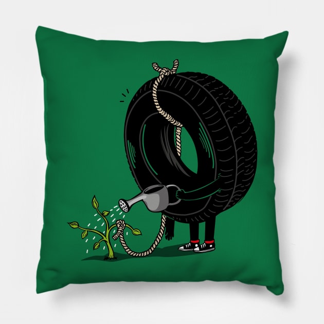 Tyre Swing from a tree Pillow by BOEC Gear