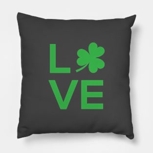 Shamrock Love St. Patrick's Day Pillow