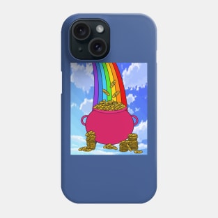 Rainbow With Boiler Pot Full Of Gold Phone Case