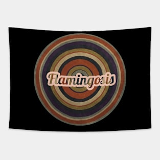 Flamingosis / Classic Circle Style Tapestry