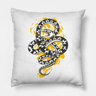 hand drawn snake Pillow