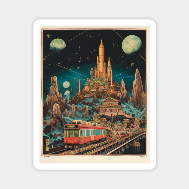 Celestial Acropolis Magnet by Leevie