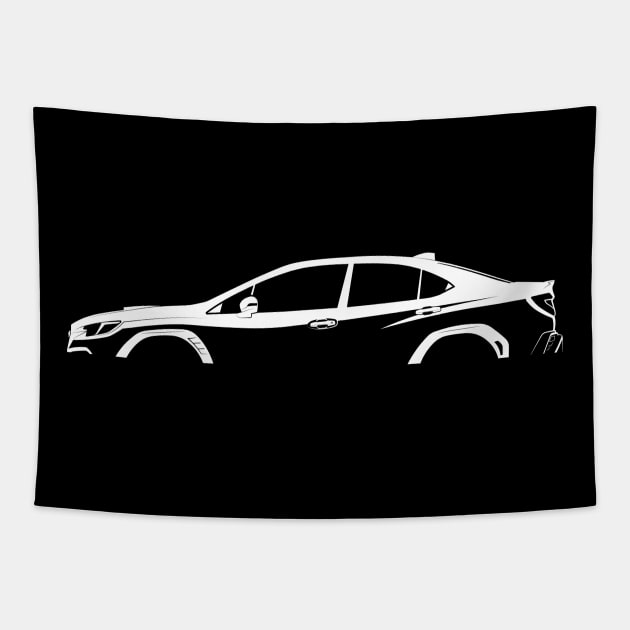 Subaru WRX (VB) Silhouette Tapestry by Car-Silhouettes