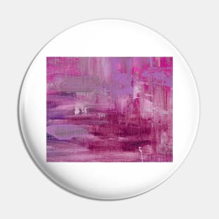 Abstract Oil Painting 3c2 Wine Fuchsia Lilac Pin