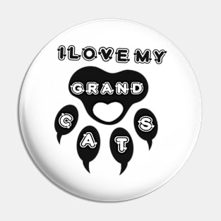 I Love My Grandcat Pin