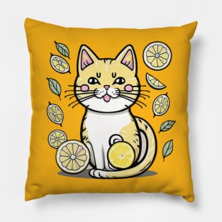 Vitamin c cat Pillow