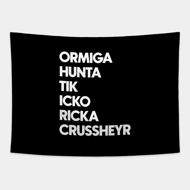 Bad Batch - Omega's Accent - White Letter Tapestry by The Max Rebo Brand