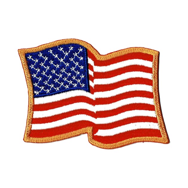 Embroidery American Flag Sticker by anacarminda