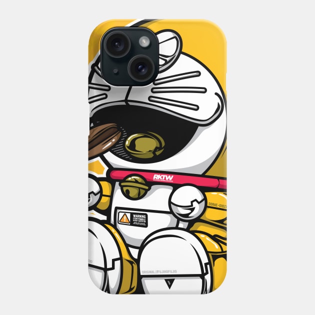 Doraemon Gold Phone Case by Rockartworks