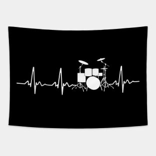 Drummer Heartbeat Gift Tapestry