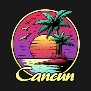 Cancun summer sunset Sun T-Shirt