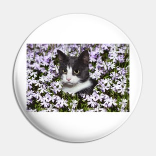 cat flower Pin