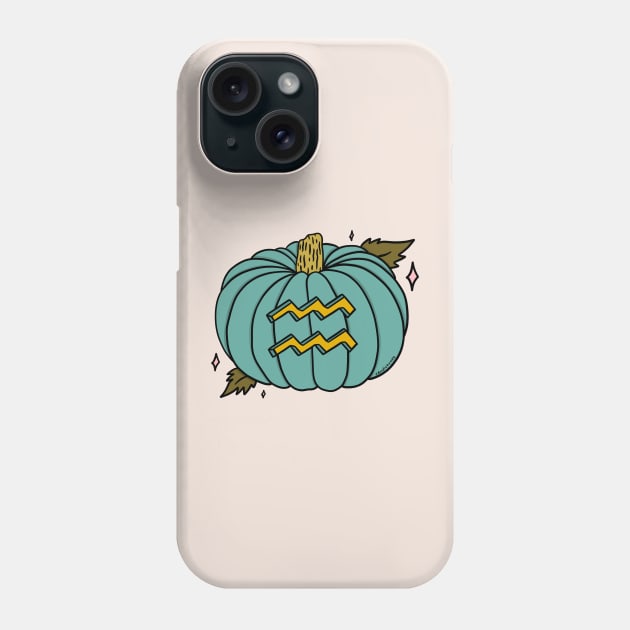 Aquarius Pumpkin Phone Case by Doodle by Meg