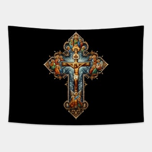 jesus lover - jesus pixel lover jesus lover Tapestry