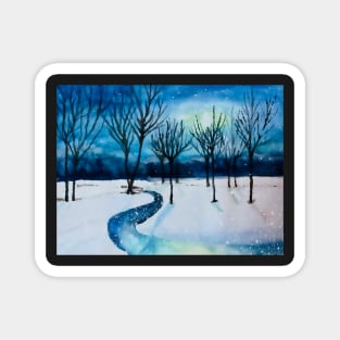 Winter Night No. 2 Magnet