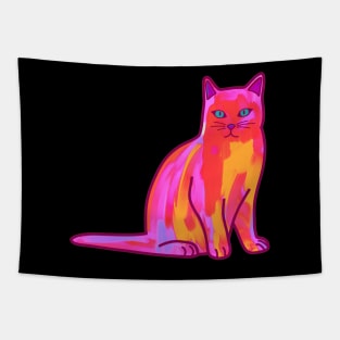 Pink Cat Tapestry