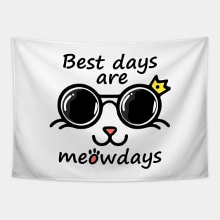 best days are meowdays Tapestry