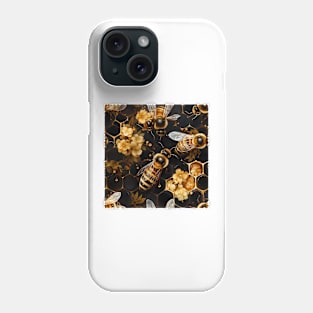 Honeycomb and Bee Pattern 16 Phone Case