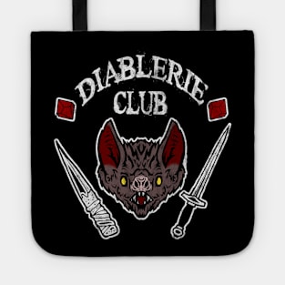 Diablerie Club - White Text Tote