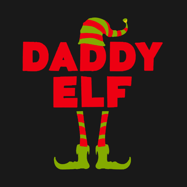 Mens Daddy Elf T-Shirt Funny Matching Christmas Costume by TeeAaron