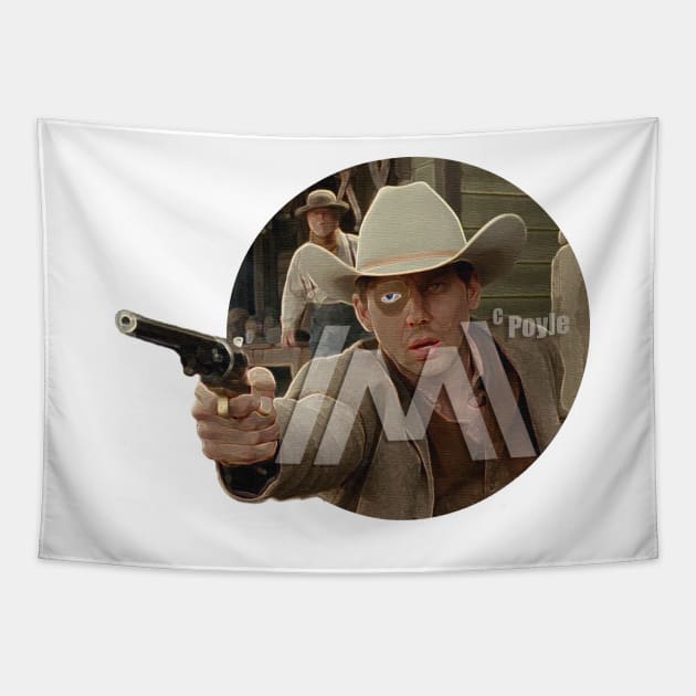 McPoyle in Black:  Its Always Sunny in Westworld Tapestry by HerrObst