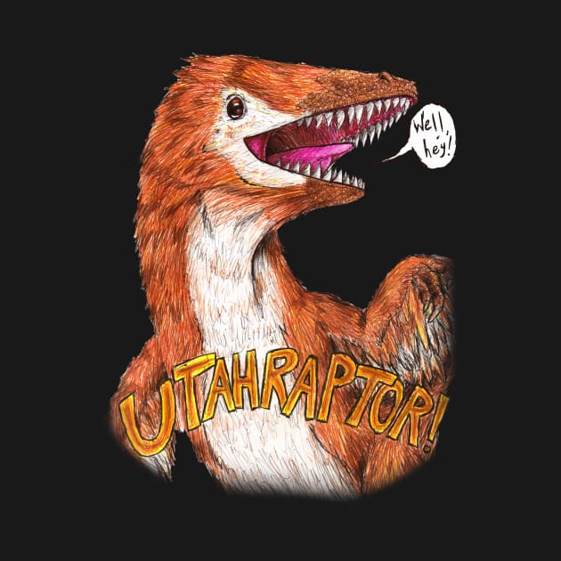 Utahraptor by Fudepwee