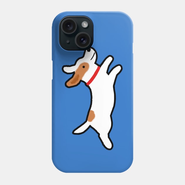 Cute Jack Russell Terrier Cartoon Dog Phone Case by Coffee Squirrel