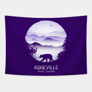 Asheville Blue Ridge Mountains - PURPLE 01 Tapestry