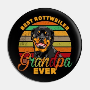 Best Rottweiler Grandpa Ever Pin