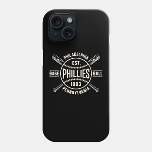 Philadelphia Phillies Bats & Ball by Buck Tee Phone Case