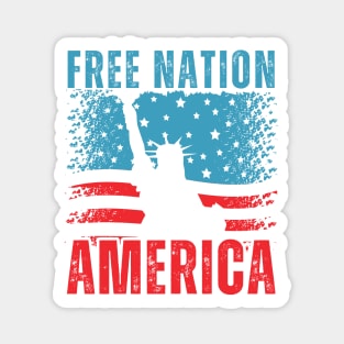 Free Nation America Magnet