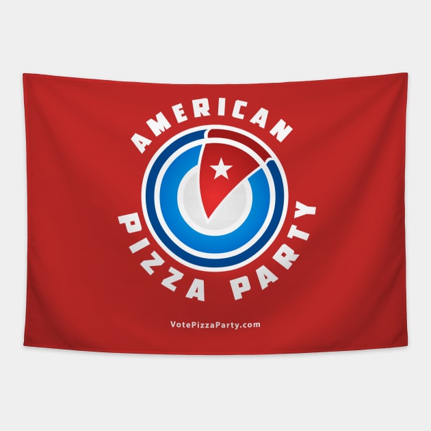 American Pizza Party Tapestry by supermercadocomics