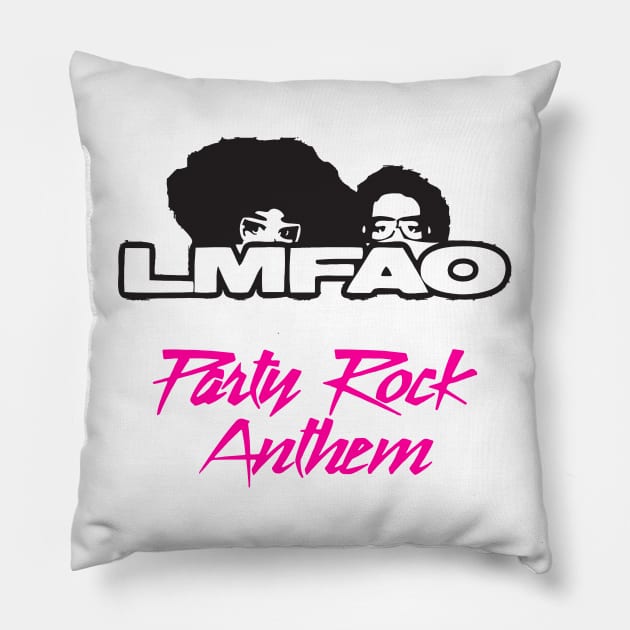 The-LMFAO Pillow by Lula Pencil Art