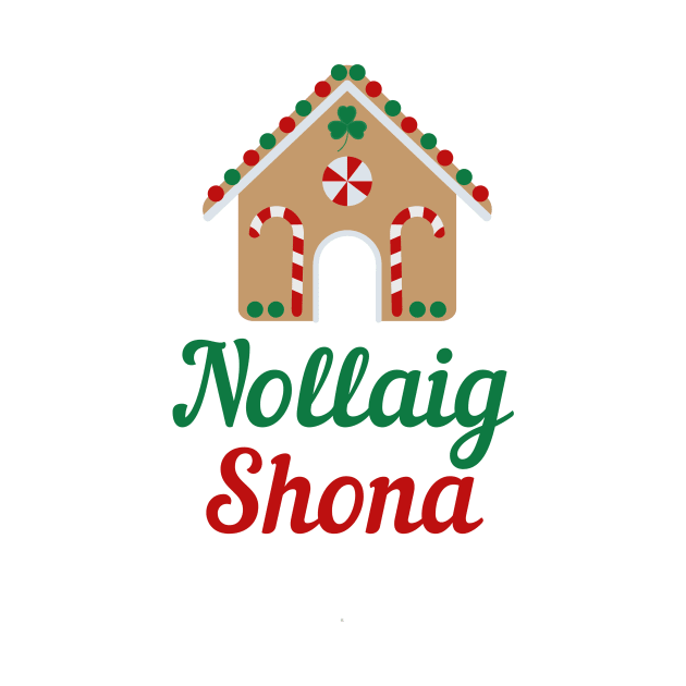 Irish Christmas Gift Nollaig Shona Irish Gaeilge Design by InnerMagic