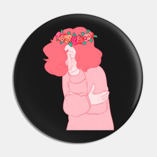 Henry: Pink Flowers Pin