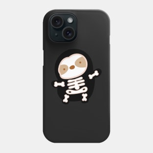 Cute Halloween Skeleton Sloth Phone Case