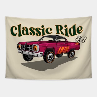 Classic Car Ride Tapestry