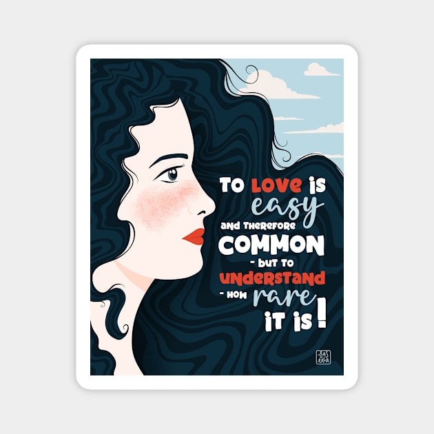 Emily of New Moon Portrait and Quote - Friendship Magnet by Sasulla