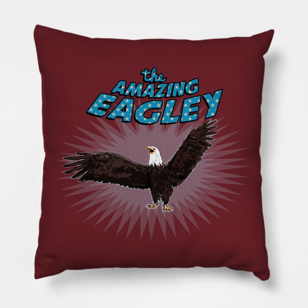 The Amazing Eagle(y) Pillow by FanboyMuseum