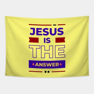 Jesus is the Answer | Christian Typography Tapestry