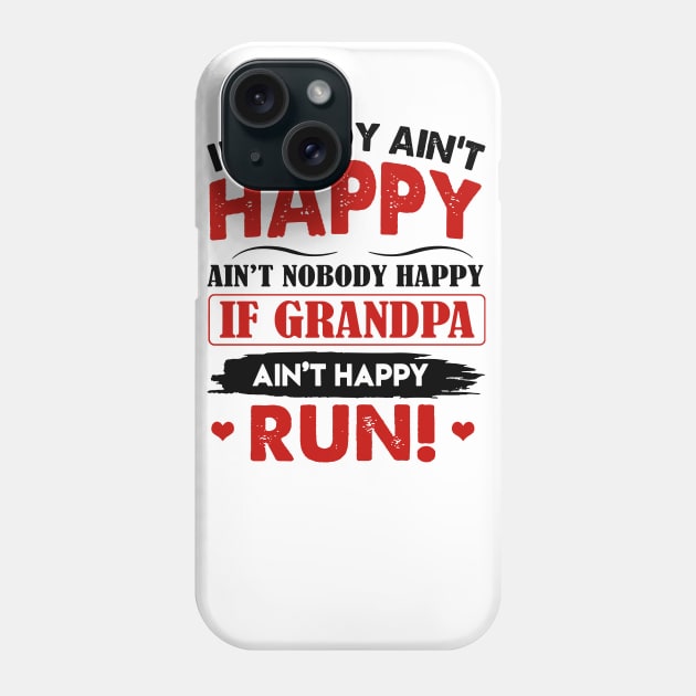 If Daddy Ain't Happy Ain't Nobody Happy If Grandpa Phone Case by HomerNewbergereq