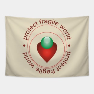 Protect fragile world Tapestry