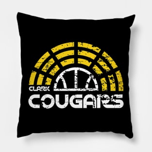 Clark Cougars Basketball Pillow