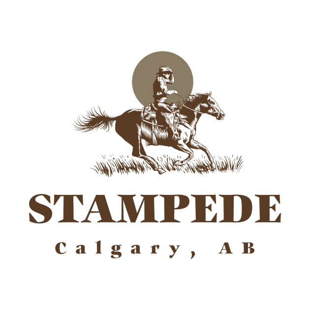 Stampede, Calgary, Alberta by Canada Tees