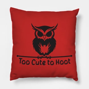 Too Cute to Hoot Pillow