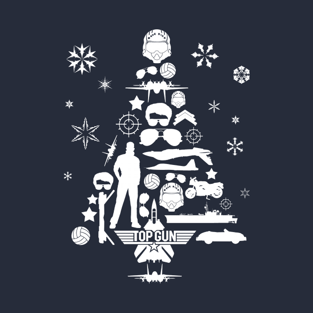 Top Gun Christmas Tree Silhouette by Rebus28