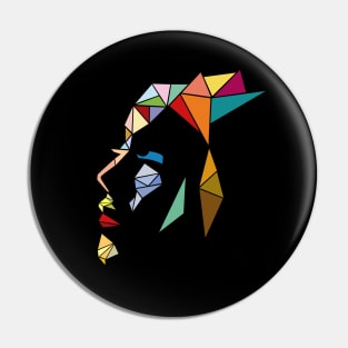 Rostro Mujer Colores Pin