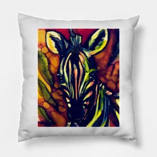 Rainbow zebra Pillow